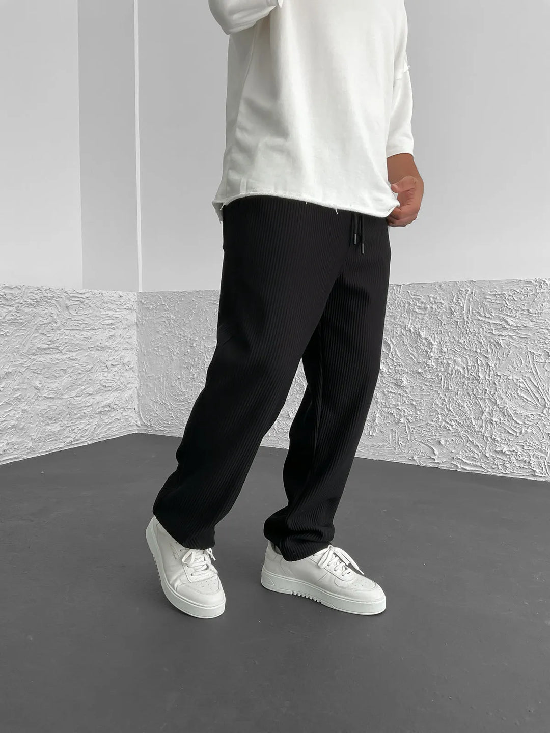 Comfortable Knit Relaxed Trousers