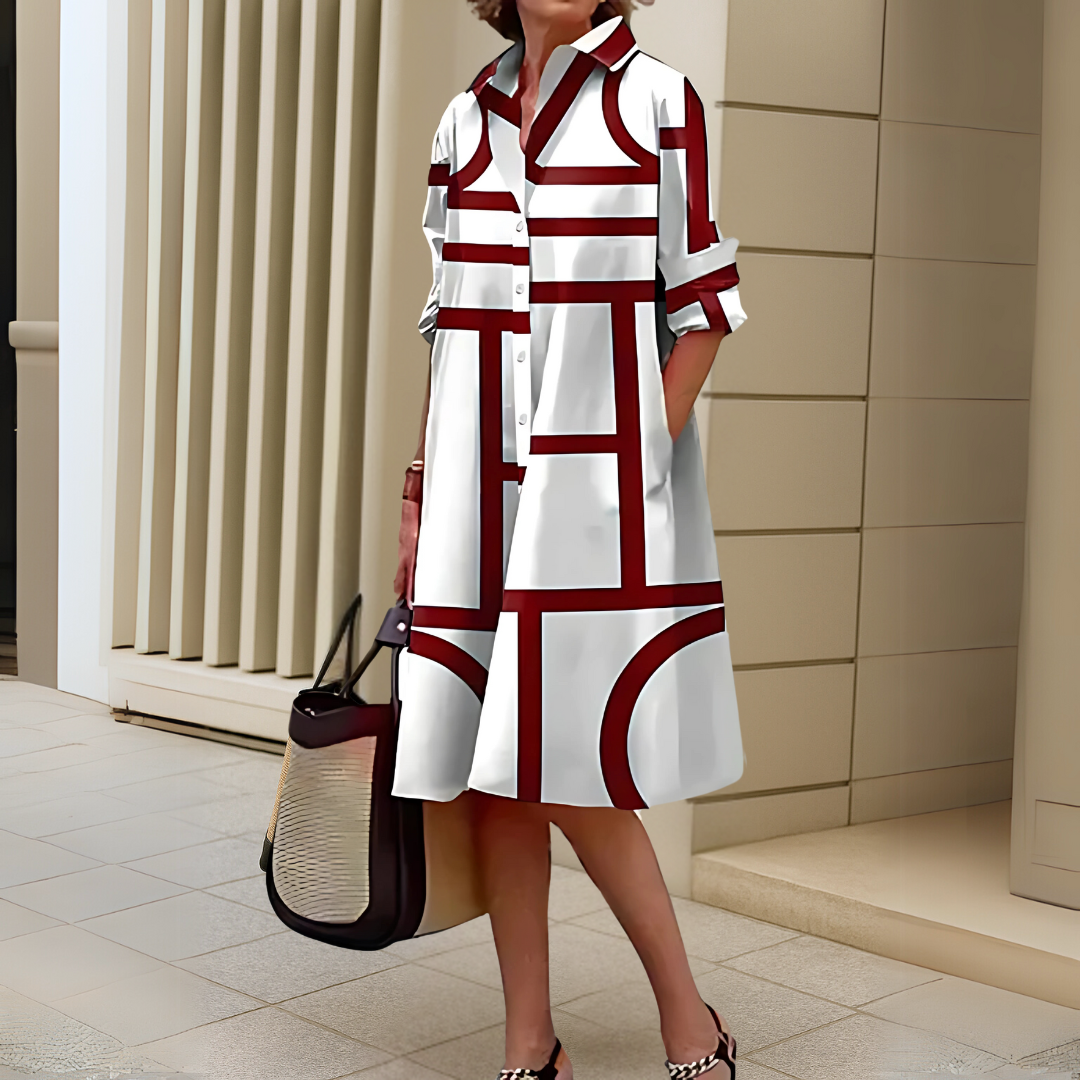 Aurora | Stijlvolle Jurk met Patroon