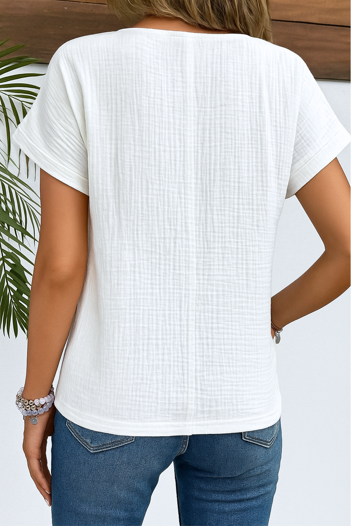 Sofia | Blouse met kraag en knopen