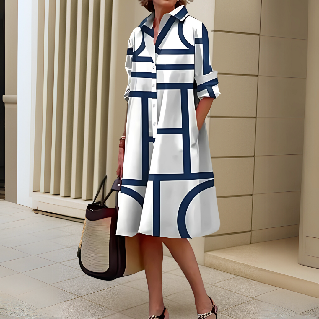 Aurora | Stijlvolle Jurk met Patroon