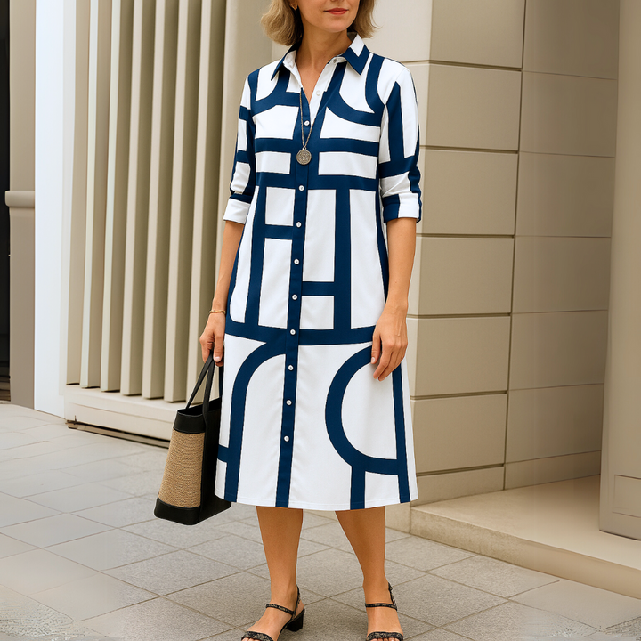 Aurora | Stijlvolle Jurk met Patroon