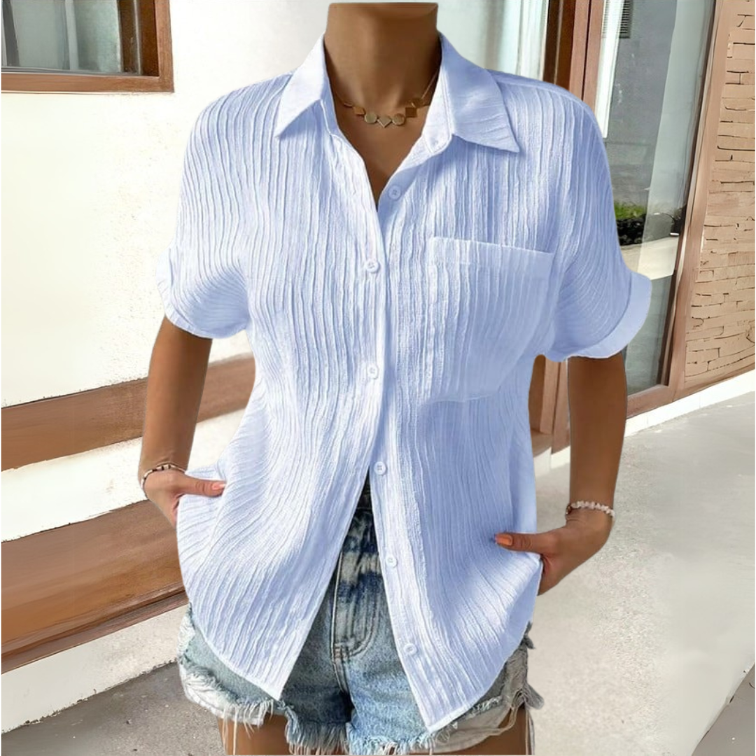 Anneke™ | Elegante blouse met overhemdkraag