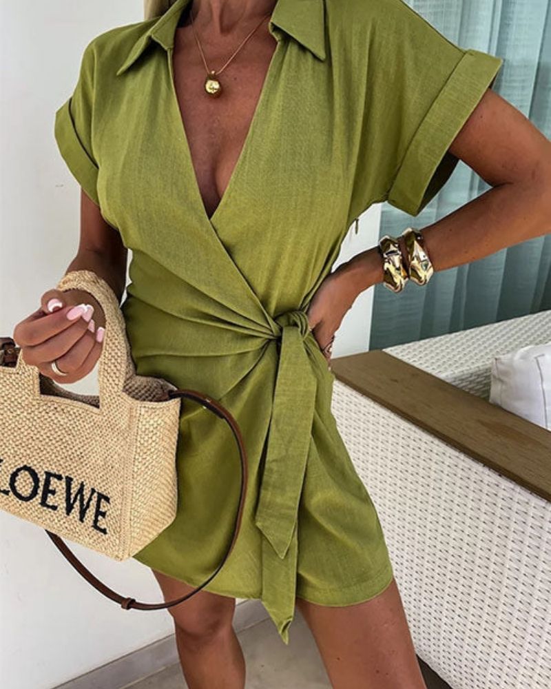 Sophie | Modieuze Korte Mouw Jumpsuit