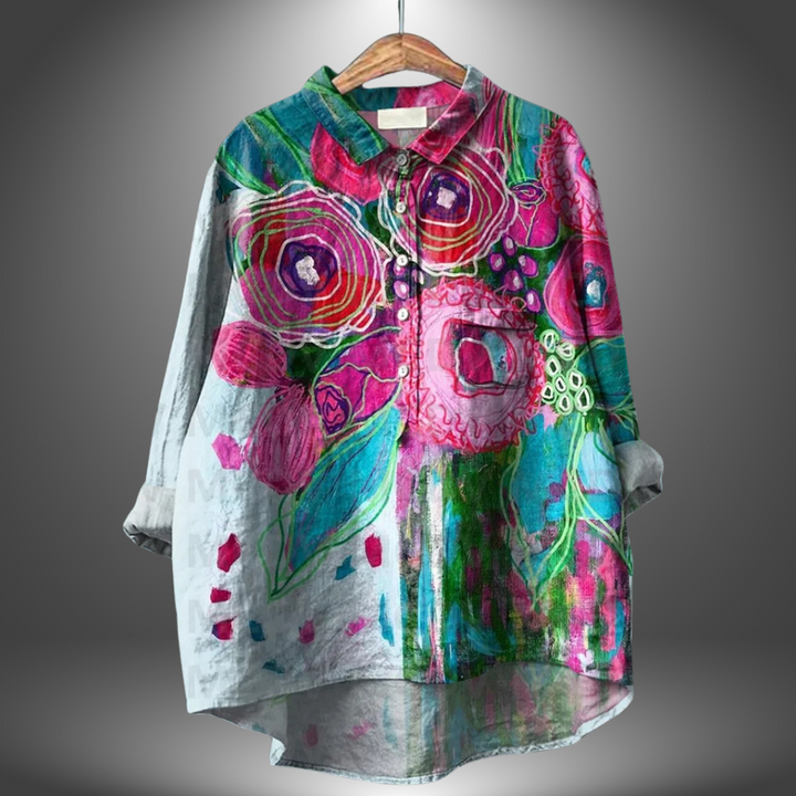 Laluna® Klassieke Bloemenblouses