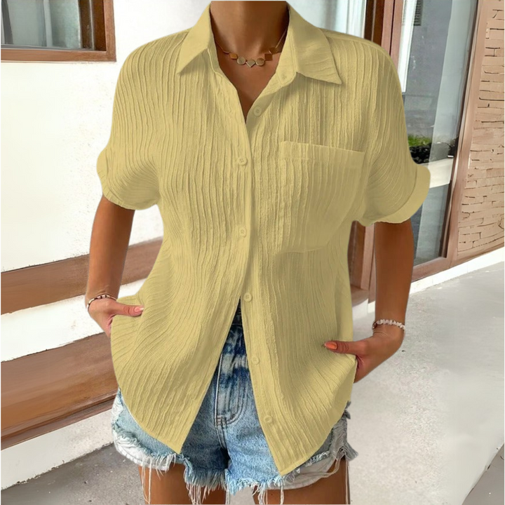 Anneke™ | Elegante blouse met overhemdkraag