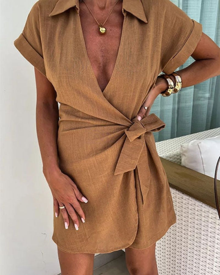 Sophie | Modieuze Korte Mouw Jumpsuit