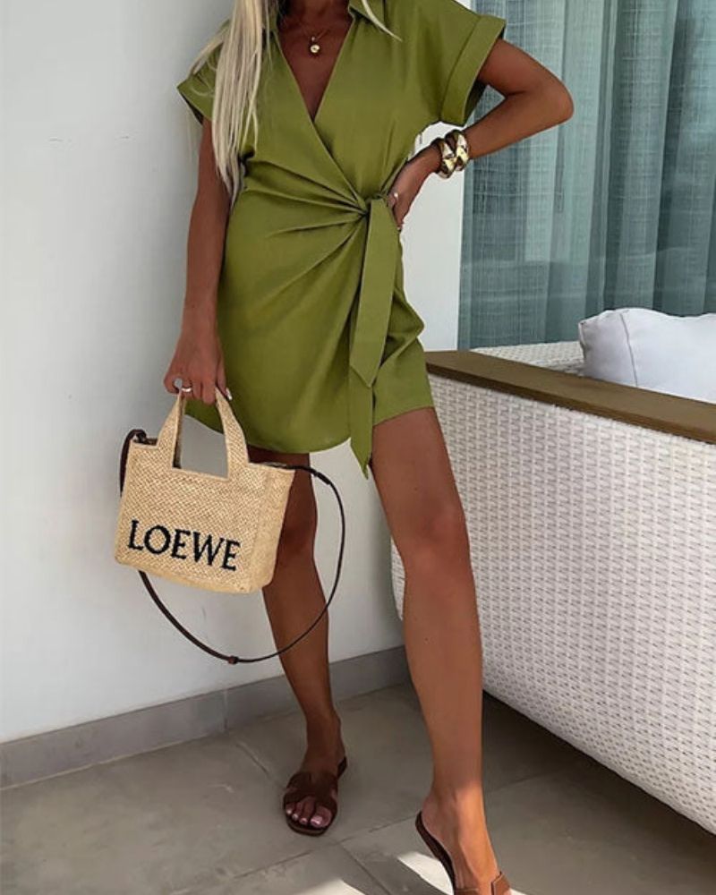 Sophie | Modieuze Korte Mouw Jumpsuit