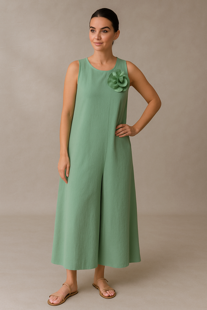 Femme™ | Jumpsuit met bloem