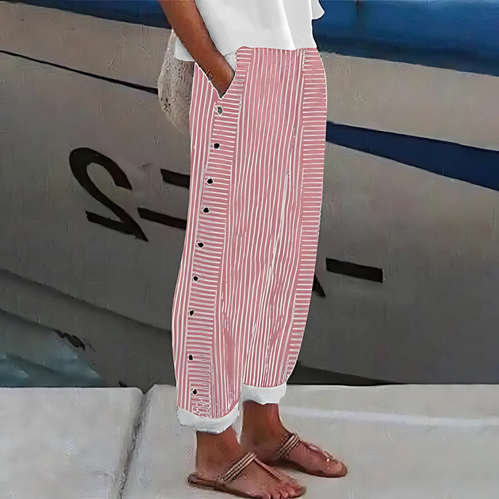 Mila™ | Broek met zijzakken