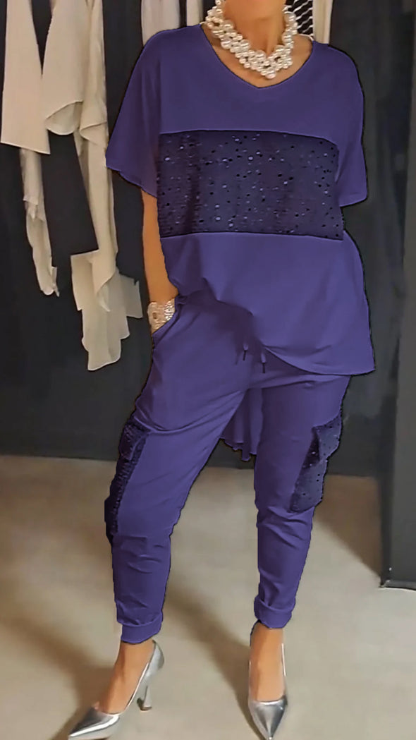 Ensemble met top en broek