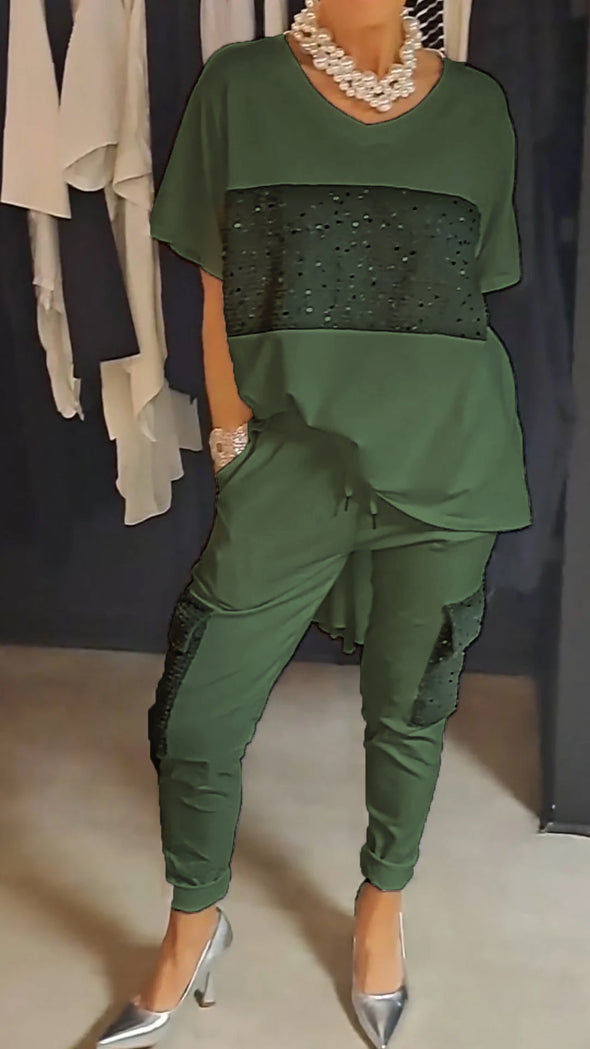 Ensemble met top en broek