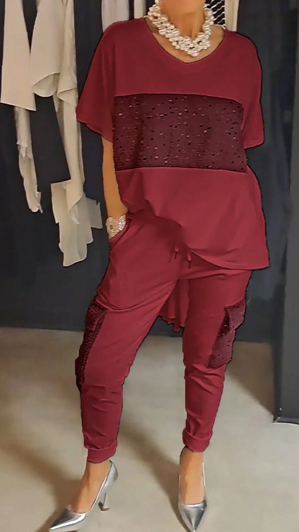 Ensemble met top en broek