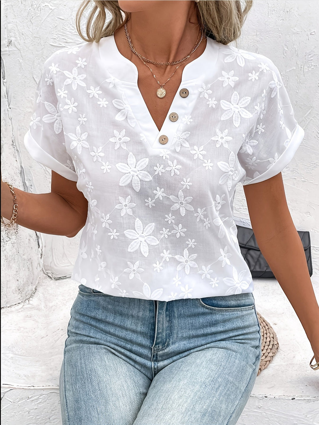 Tamara™ | Elegante Witte Blouse