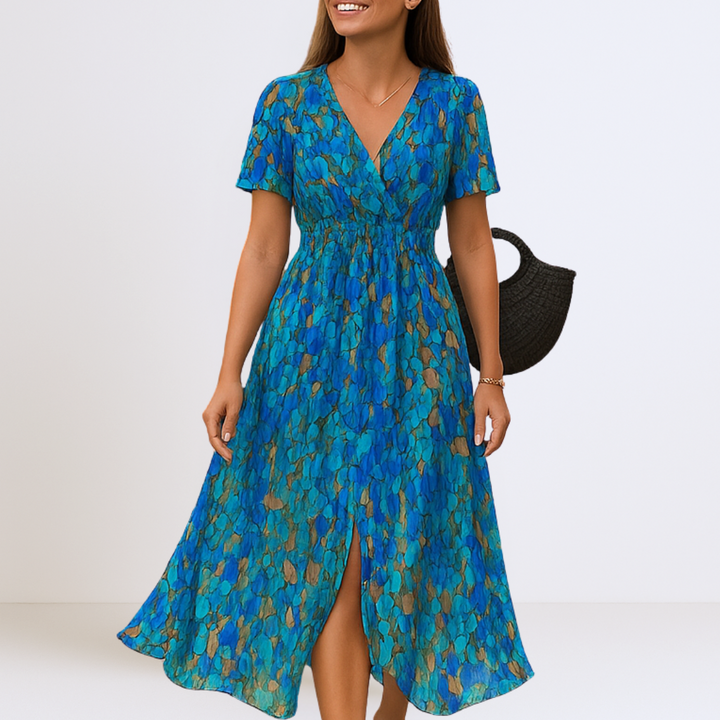 Aurora™ | Sierlijke Maxi Jurk met V-Hals