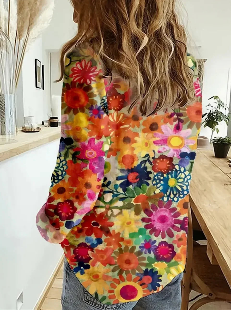 Ava™ | Vibrant Color Print Blouse