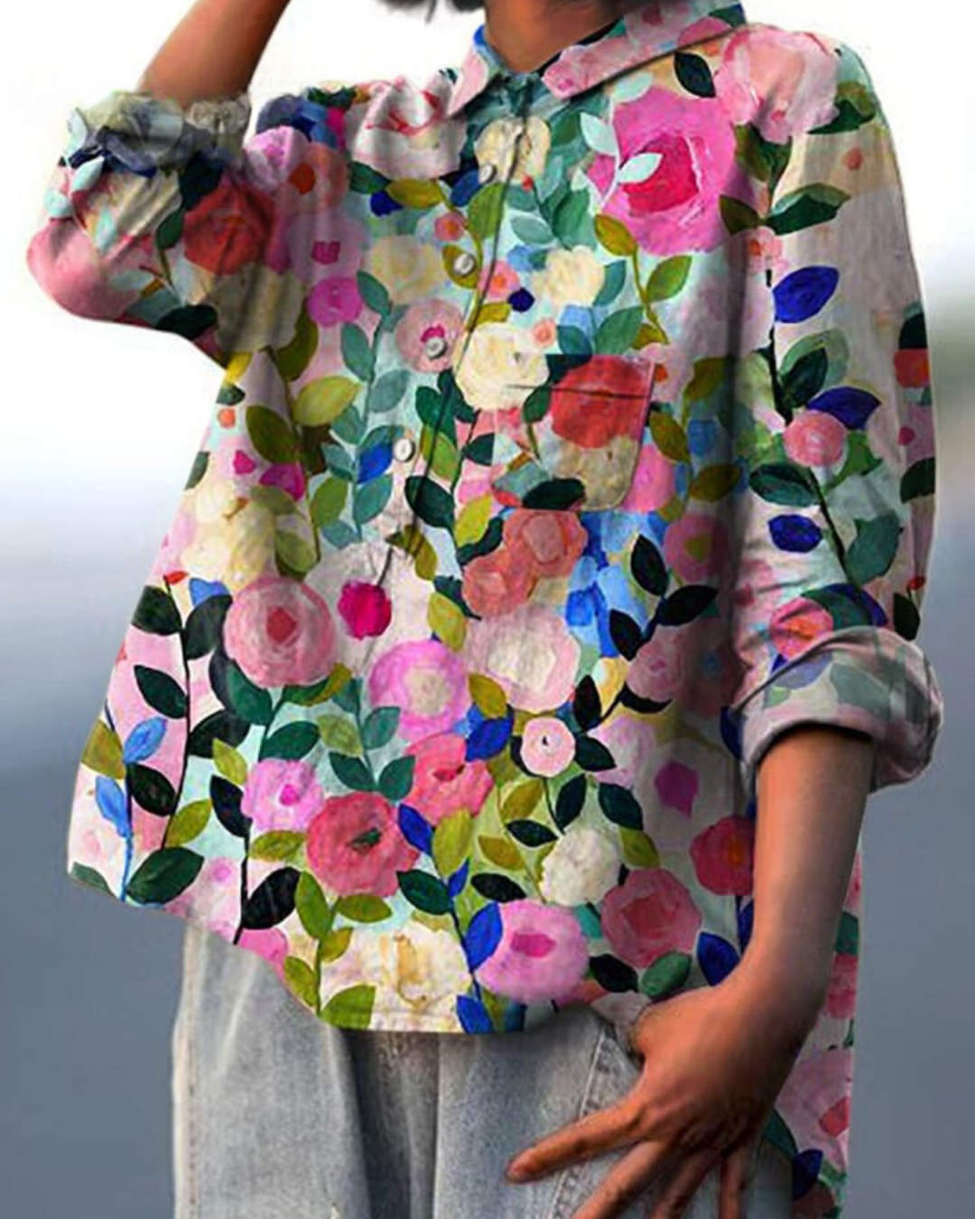 Amelia | Bloemenprint Blouse