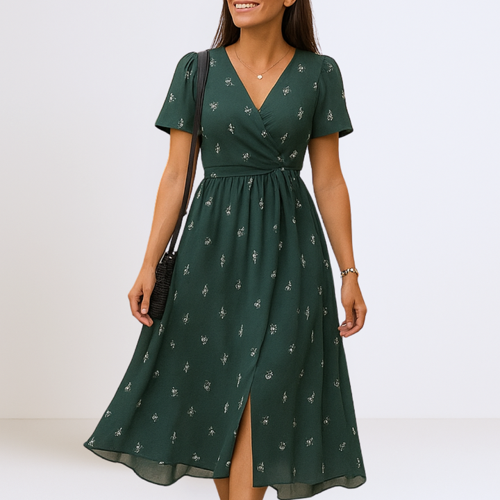 Aurora™ | Sierlijke Maxi Jurk met V-Hals