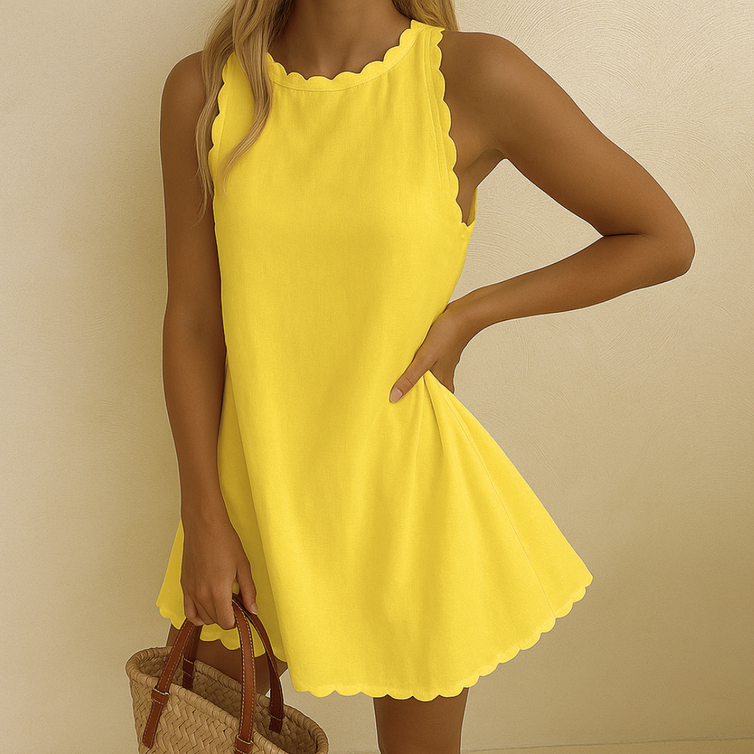 Fleur | Elegante Jurk met Golvende Zoom