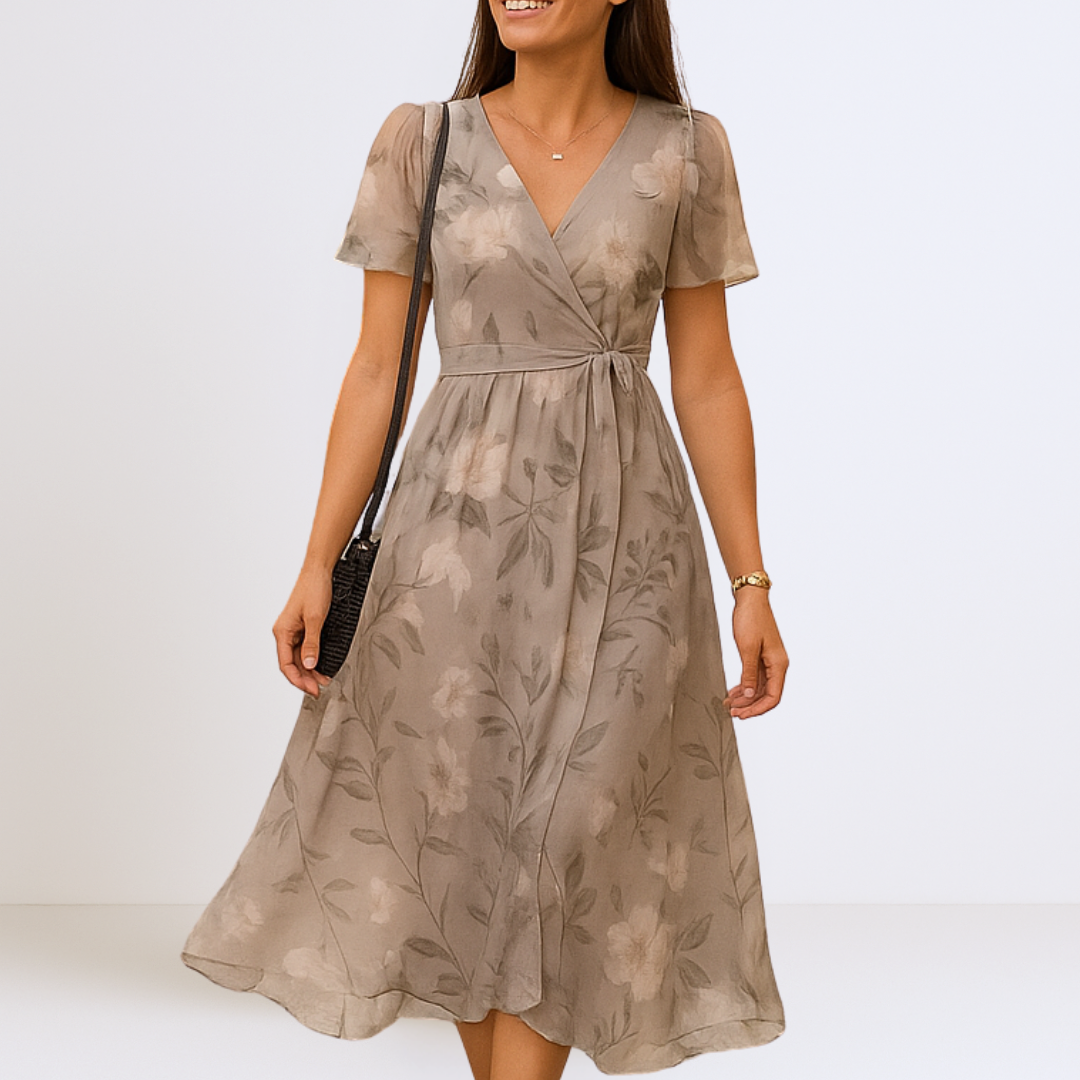 Aurora™ | Sierlijke Maxi Jurk met V-Hals