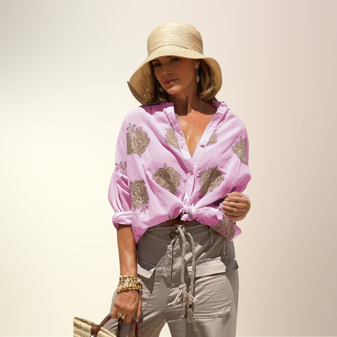 Simone™ | Ibiza Style Chique Blouse