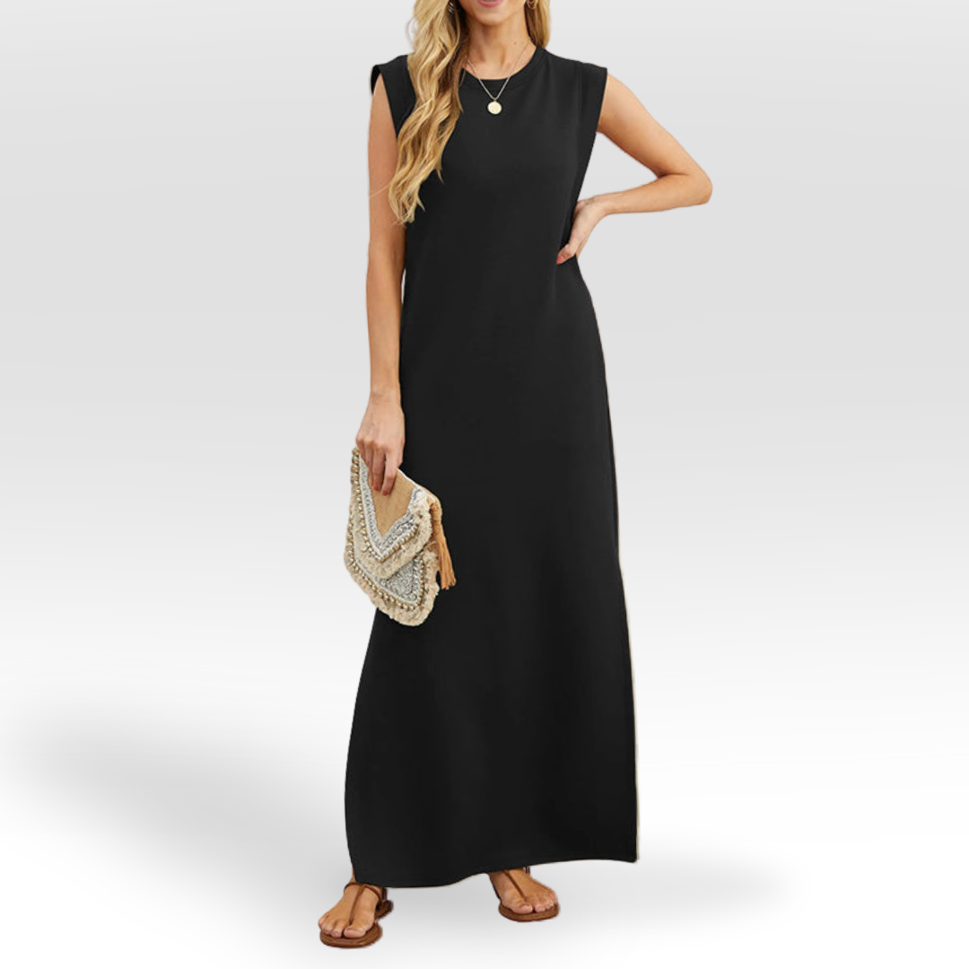 Amber | Sierlijke ronde hals jurk