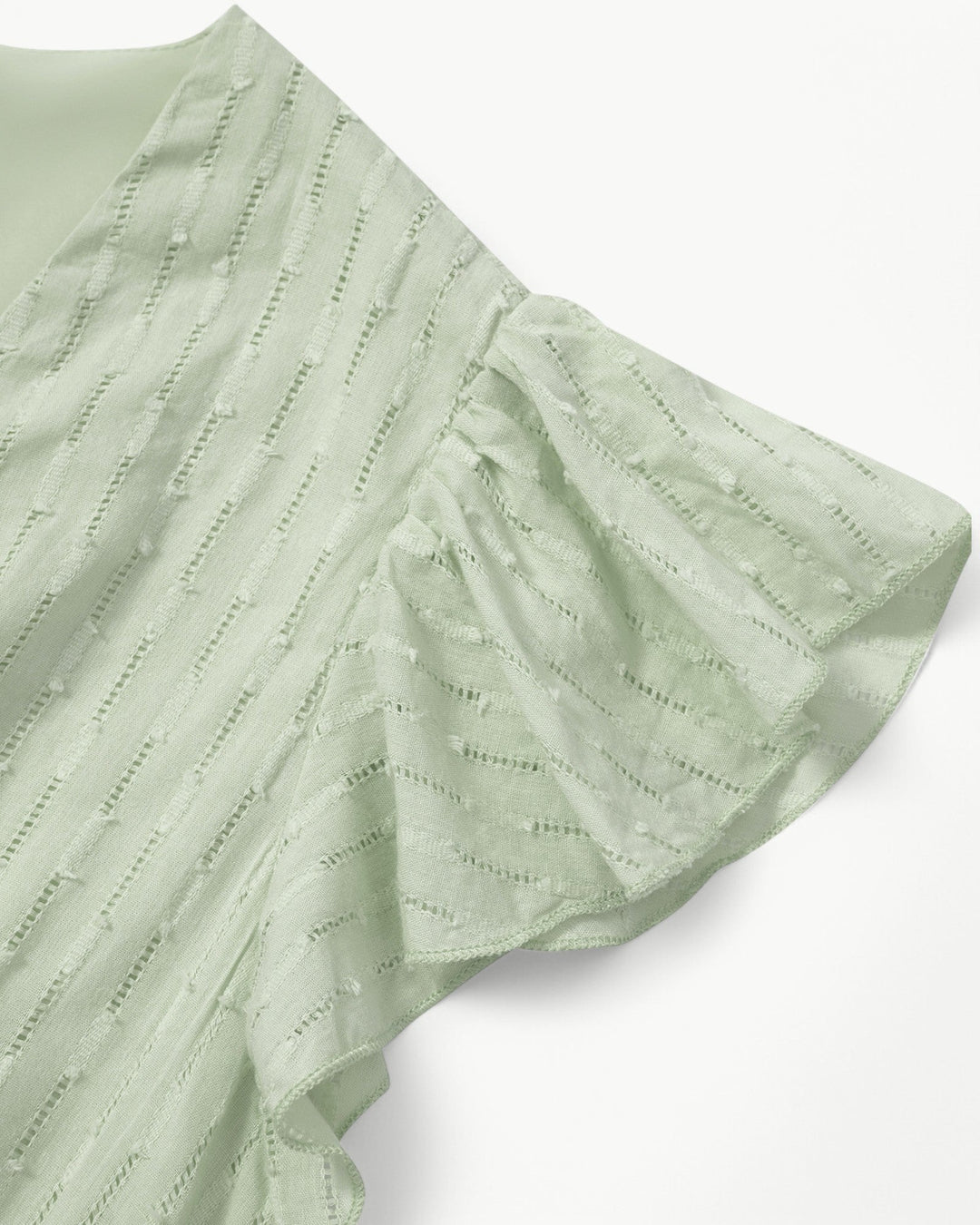 Elegance | Jurk met V-hals en ruchesmouwen