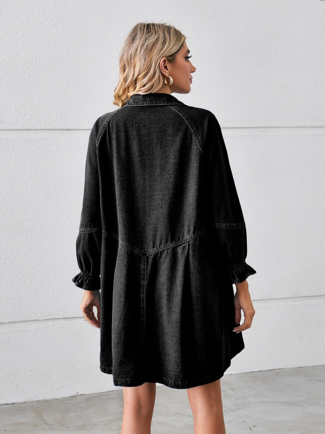 Diana | Denim jurk met knopen