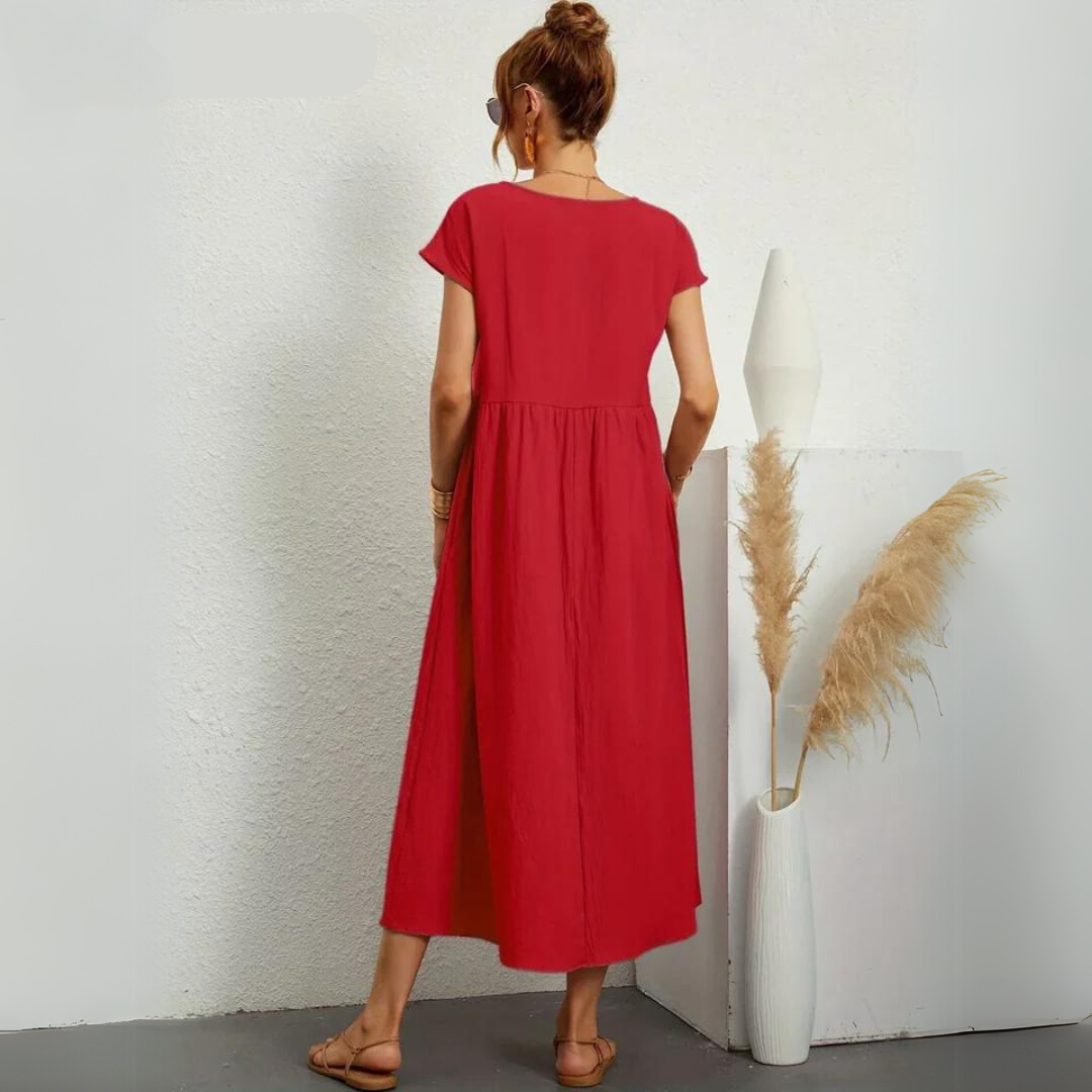 Ayla - Comfortabele alledaagse midijurk