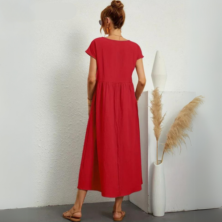 Ayla - Comfortabele alledaagse midijurk