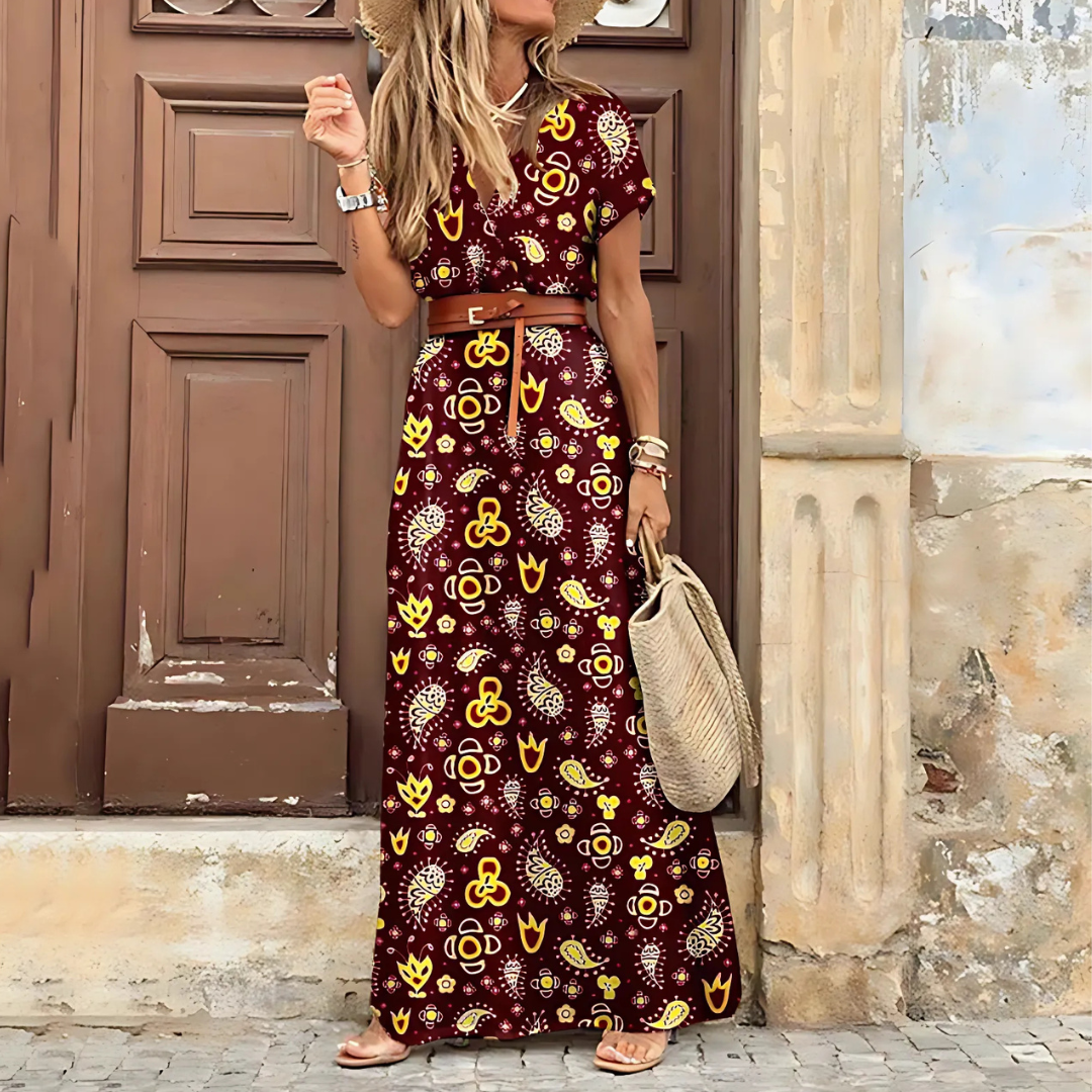 Zomerse Maxi-Jurk | Fleurige Bohemian Stijl