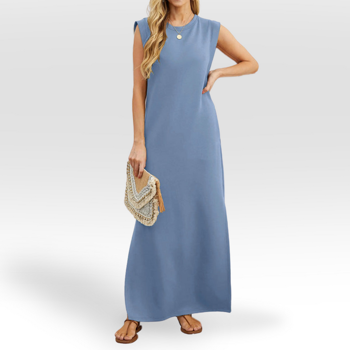 Amber | Sierlijke ronde hals jurk