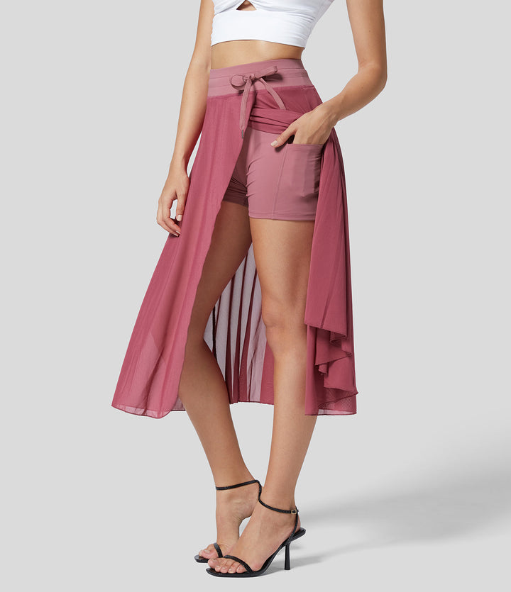 Lior | High-waisted 2-in-1 skirt
