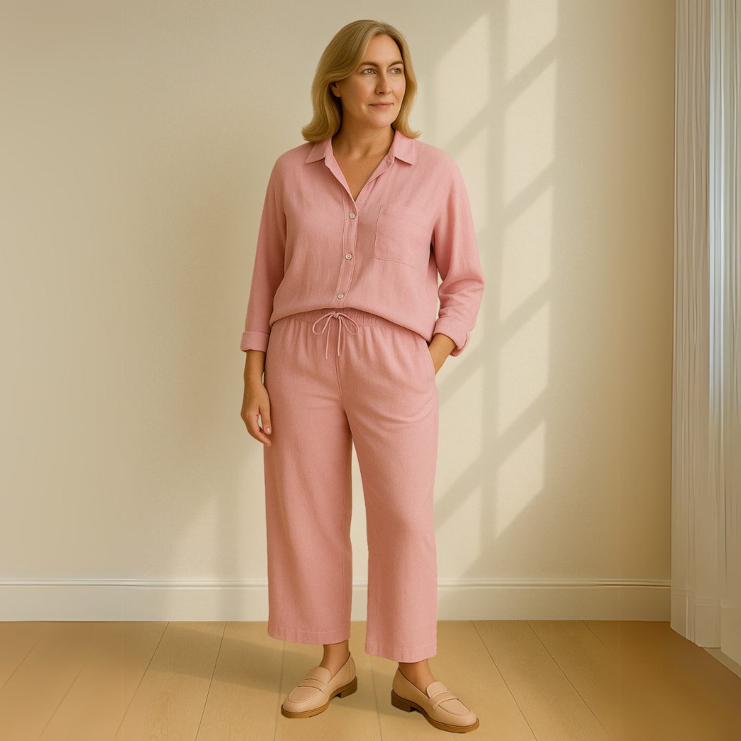 Elegance | 2-delige set - Blouse & wijde broek