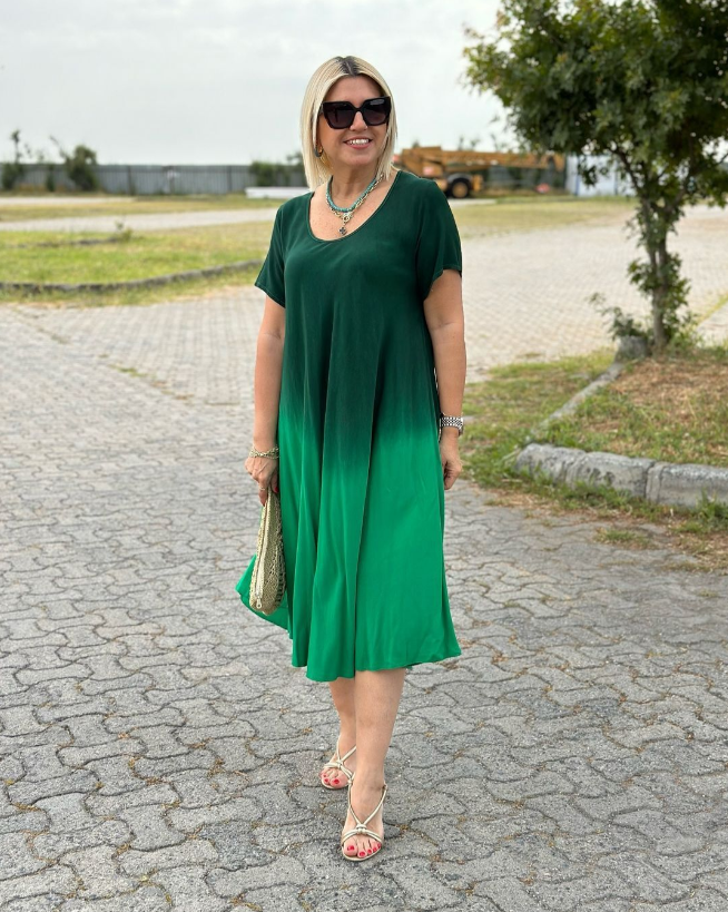 Zomerbries | Elegante jurk met korte mouwen