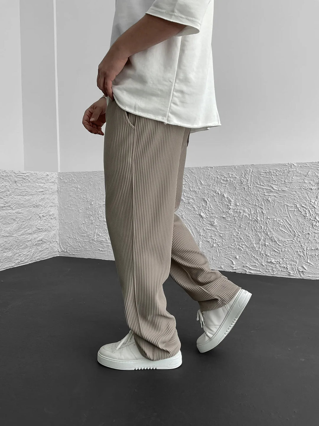 Comfortable Knit Relaxed Trousers