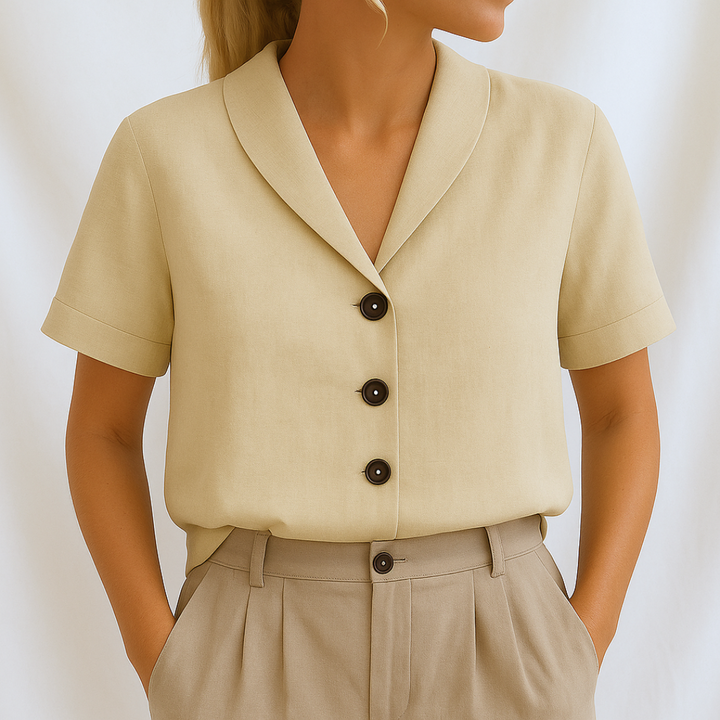 Marie™ | Elegante effen blouse