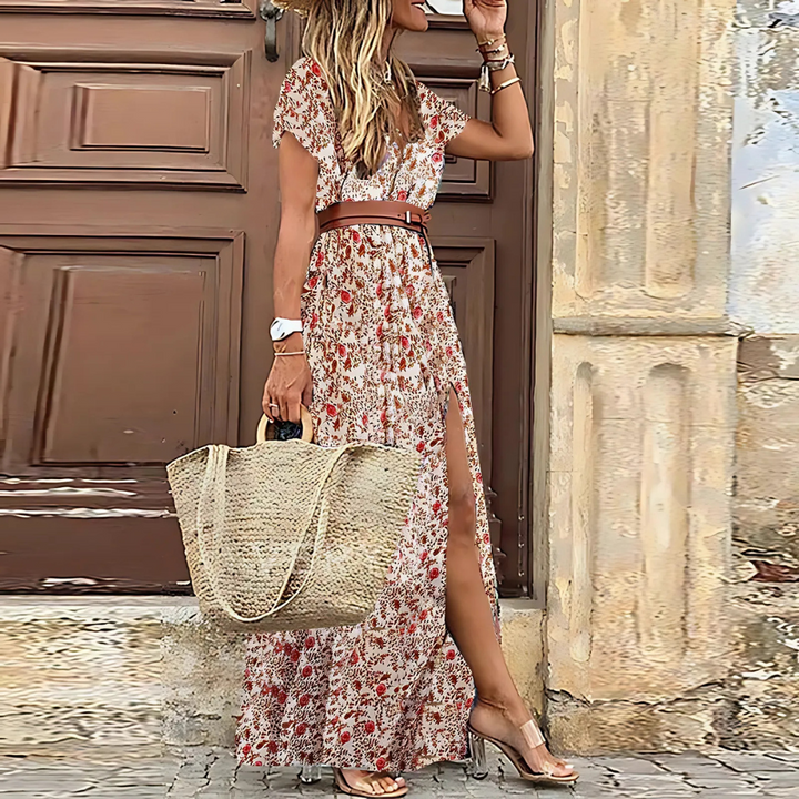Zomerse Maxi-Jurk | Fleurige Bohemian Stijl