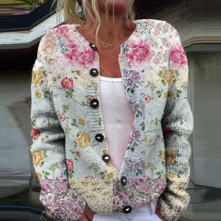 Lowri™ – Vest met bloemenprint