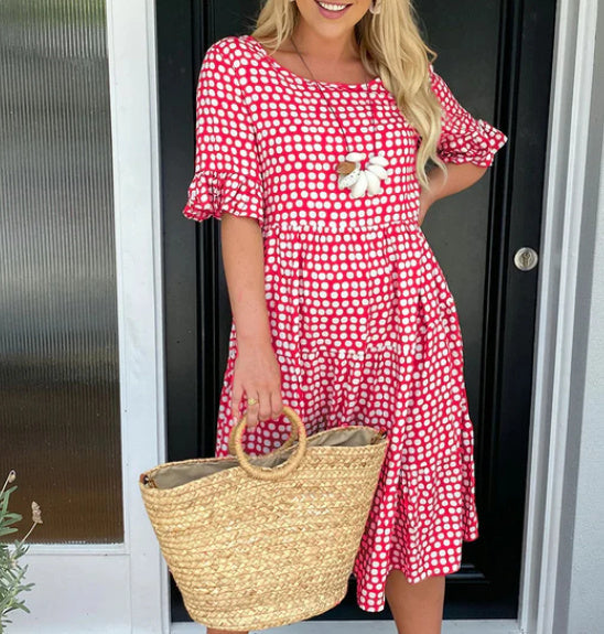 Amara | Elegant jurk met ronde hals