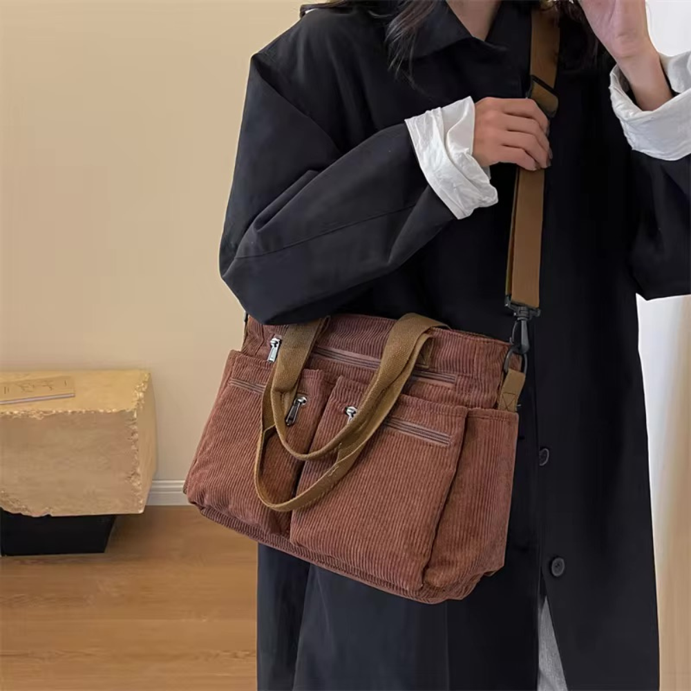 Elara™ | Corduroy Schoudertas