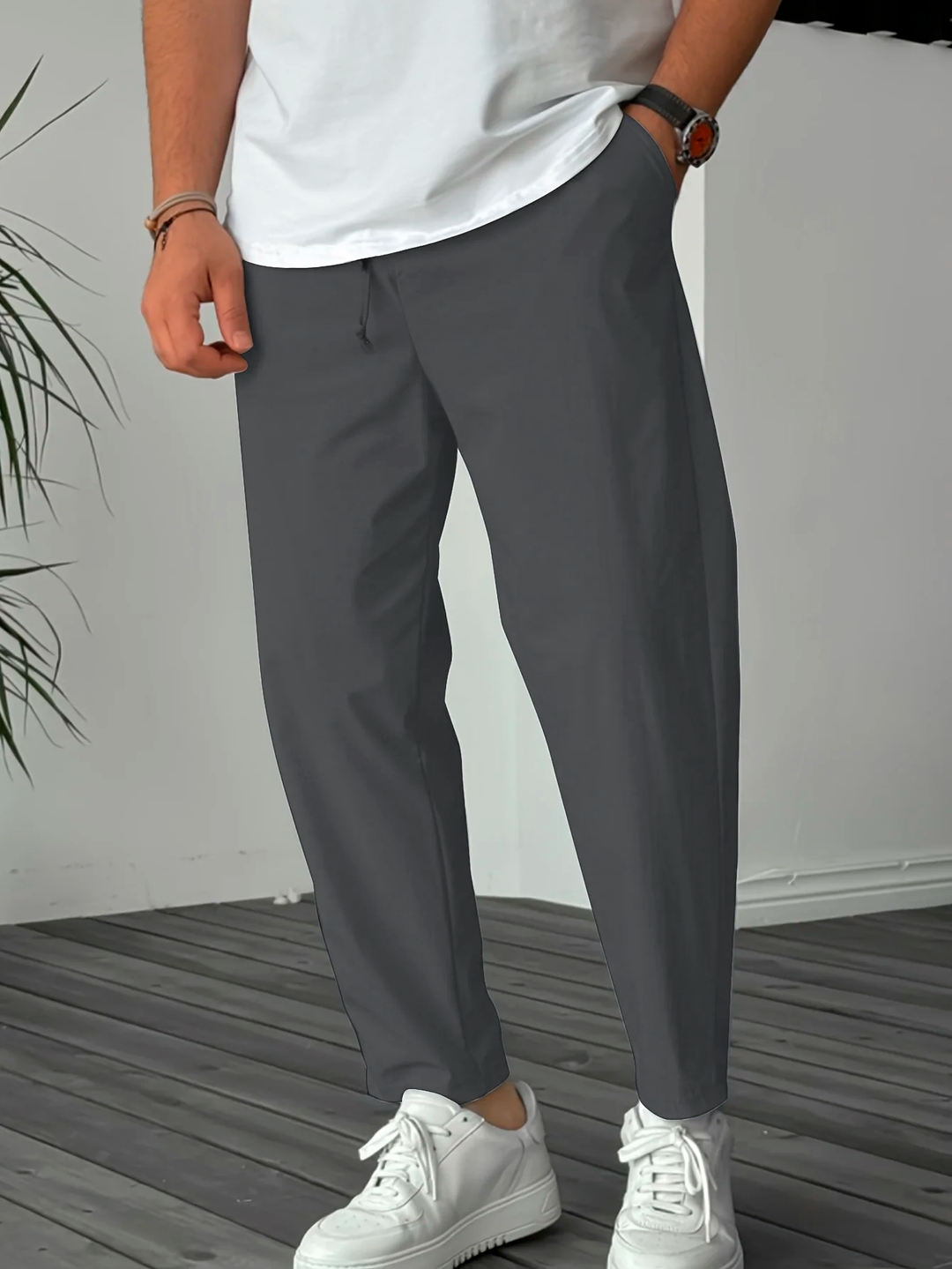 Comfy Tapered Pull-On Pants