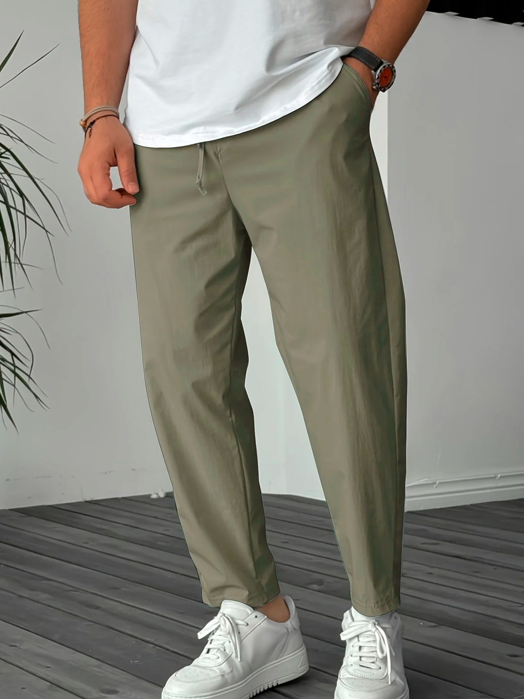 Comfortabele Tapered Pull-On Broek
