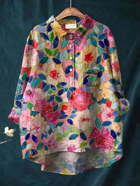 Amelia | Bloemenprint Blouse