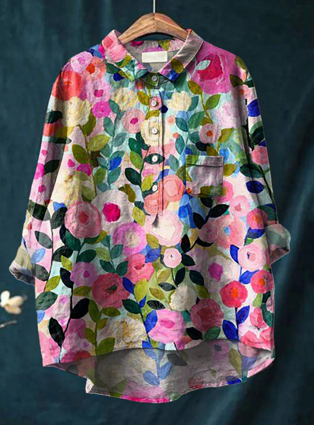 Laluna® | Klassieke Bloemenblouses