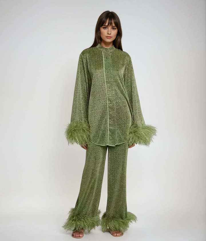 Fleur™ | Elegant Feather Collar Set