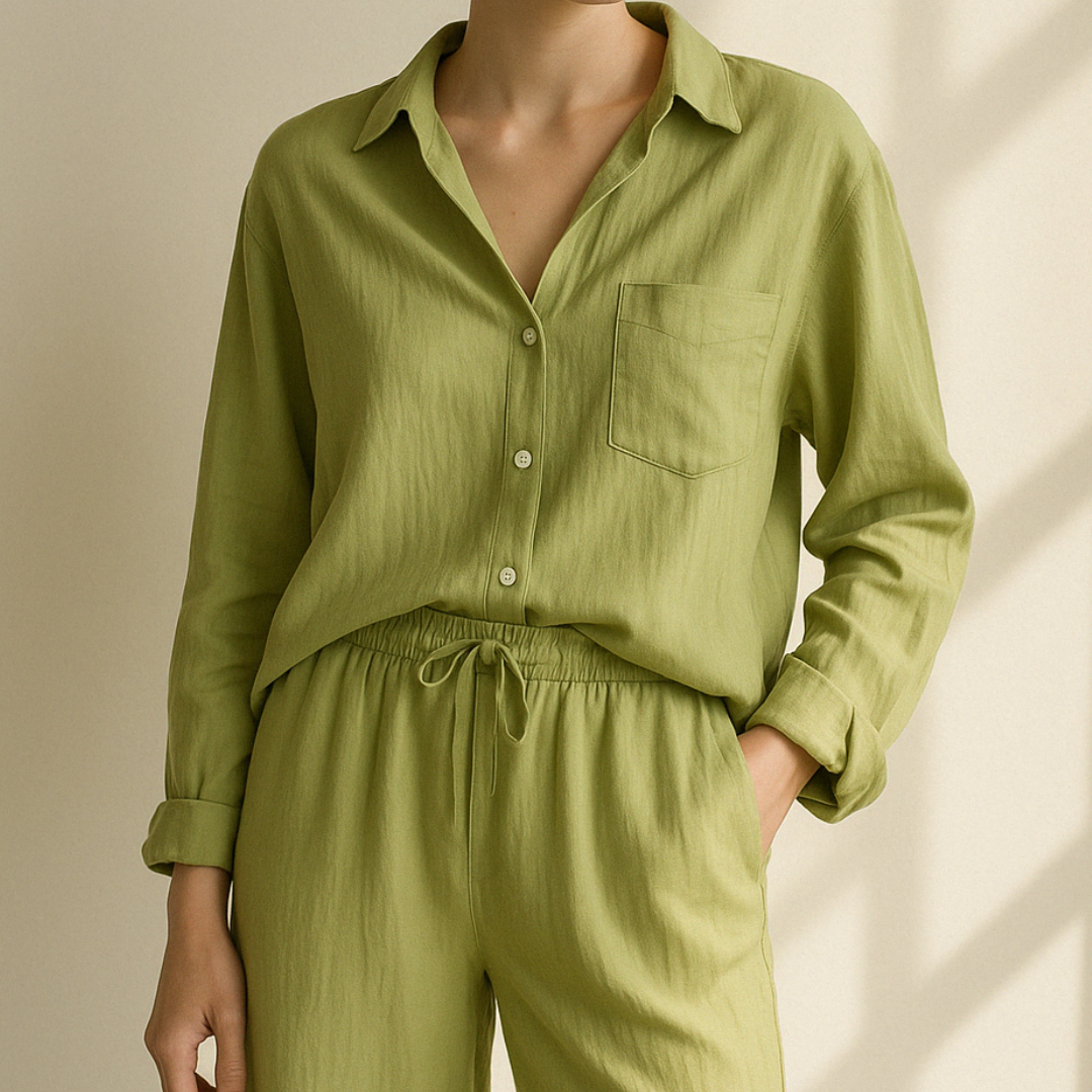 Elegance | 2-delige set - Blouse & wijde broek