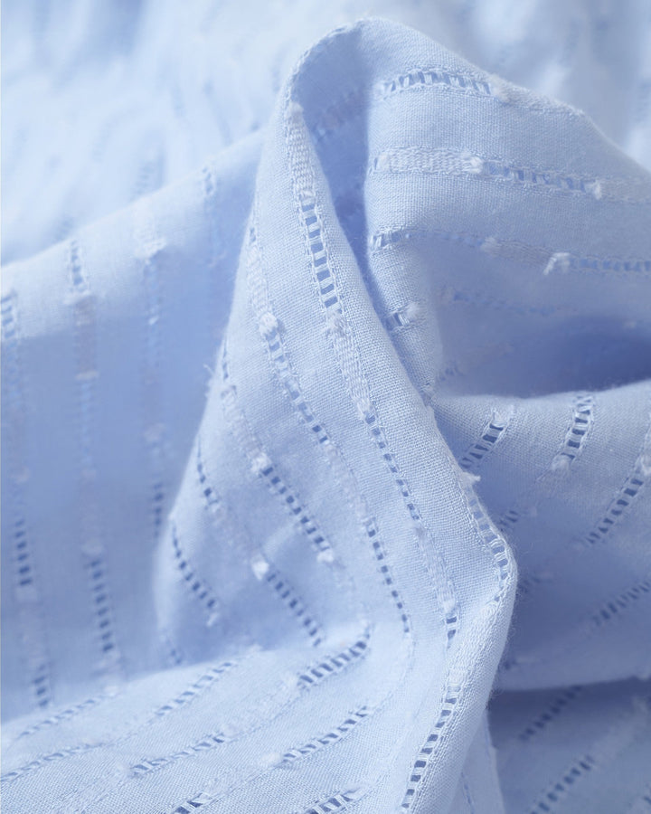 Lara™ – Midi Jurk met V-hals en Ruches Mouwen