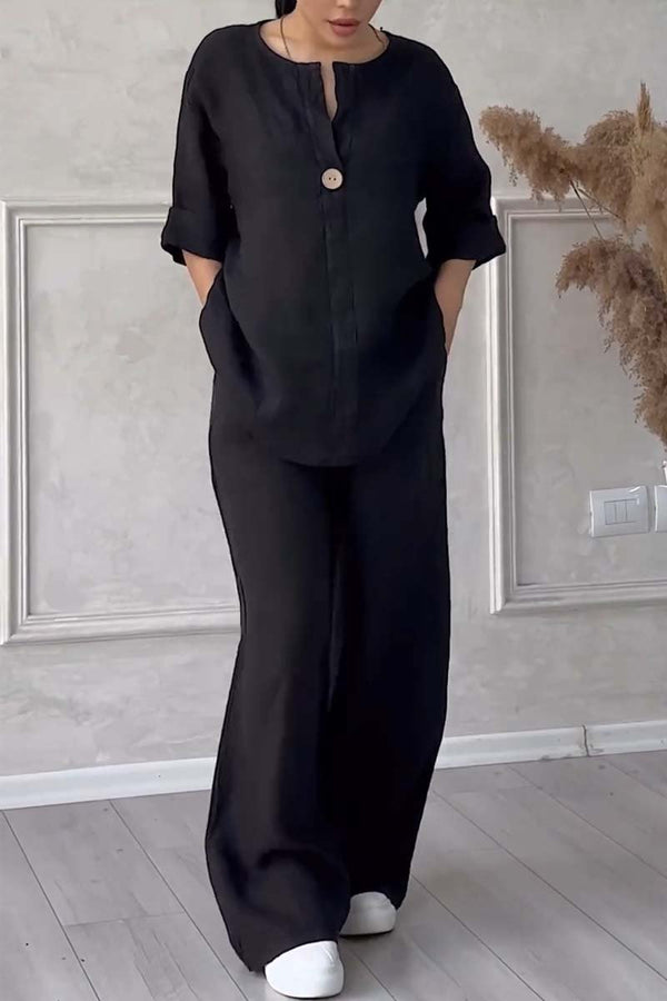 Linnen Katoen Combi | Tweedelige set