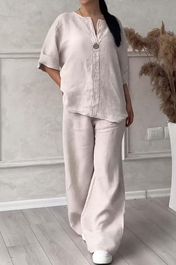 Linnen Katoen Combi | Tweedelige set