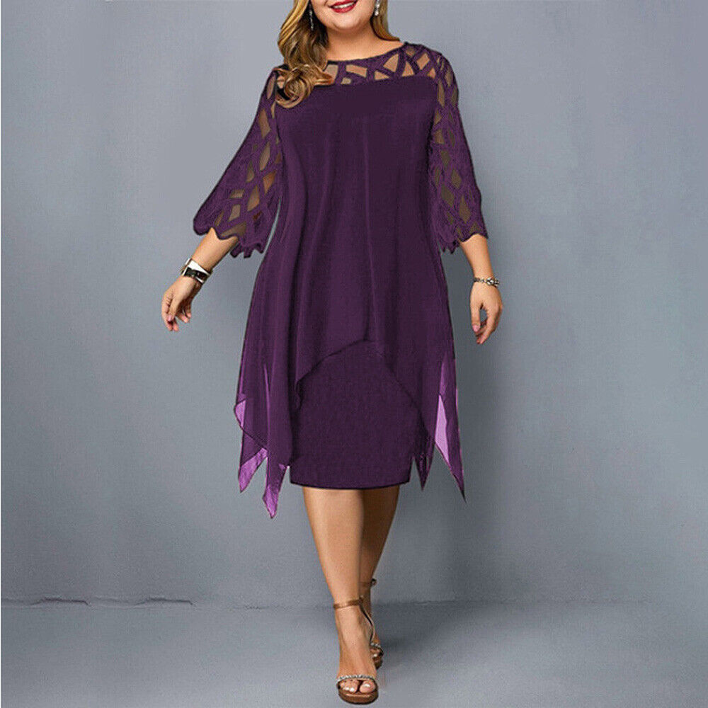 Cora | Chic Plus Size Midi Dress for Modern Women